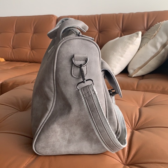 NWOT Faux Suede Work Bag - Picture 4 of 6